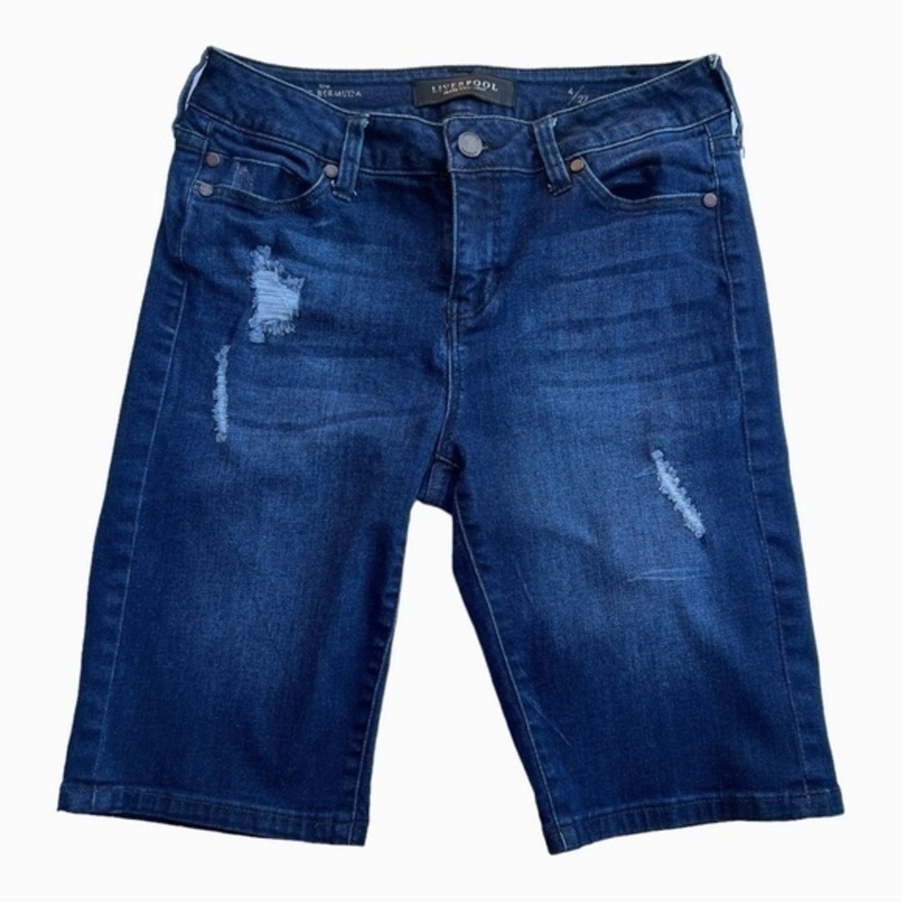 Liverpool The Long Bermuda Denim Short Size‎ 4